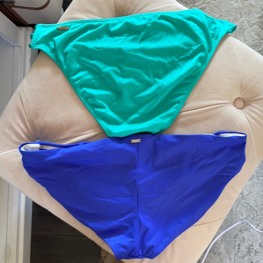 Set of brand new PINK bikini bottoms sz Med